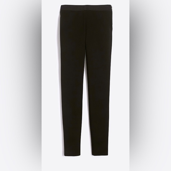 J. Crew Factory Gigi Pants Side Zip Closure Ponte H4101 Black 4 - Picture 1 of 4